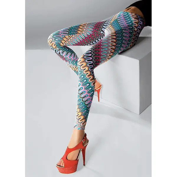 Pierre Mantoux Chevron Leggings