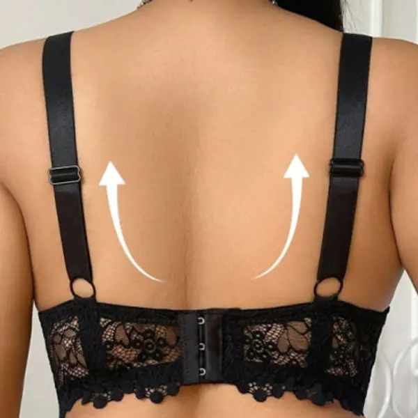 Sheer Lace Underwire Bra