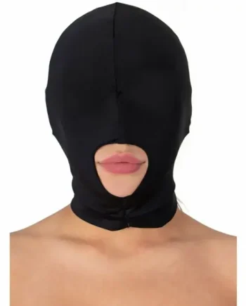 Flash Sale ✔️ Bondara Black Bondage Hood With Mouth Hole ✔️