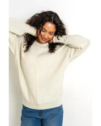 The Cuddle Me Batwing Knit Jumper - Oatmeal