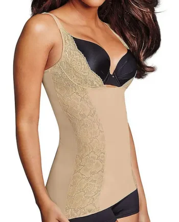 Maidenform Firm Foundations Lacey Wear Your Own Bra Torsette