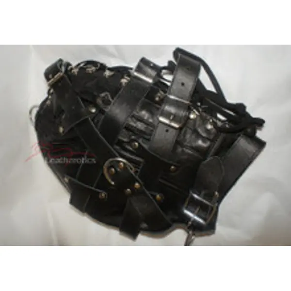 New Leather Hood Mask Fully Lined By Leatherotics