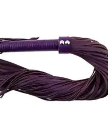 Rouge Garments Large Purple Leather Flogger