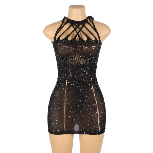 YesX YX865 Sparkle Rhinestone Fishnet
