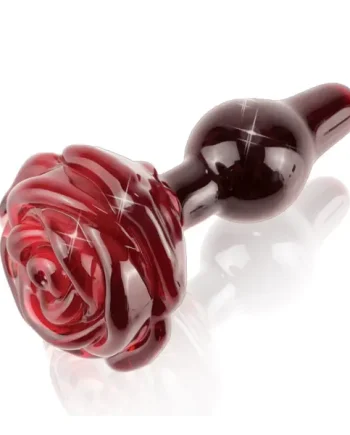 Icicles No. 76 Glass Rose Butt Plug
