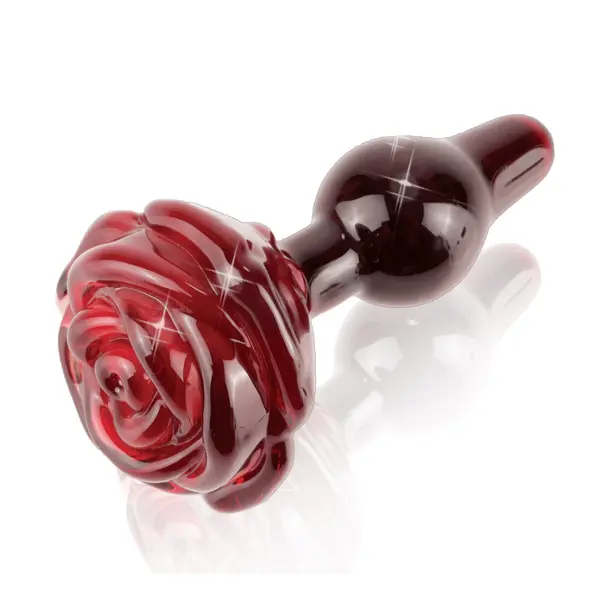 Icicles No. 76 Glass Rose Butt Plug