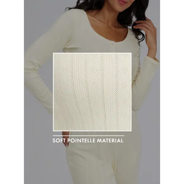 Pointelle cardigan