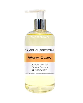 WARM GLOW MASSAGE OIL with Lemon, Black Pepper, Ginger & Rosemary 250ml