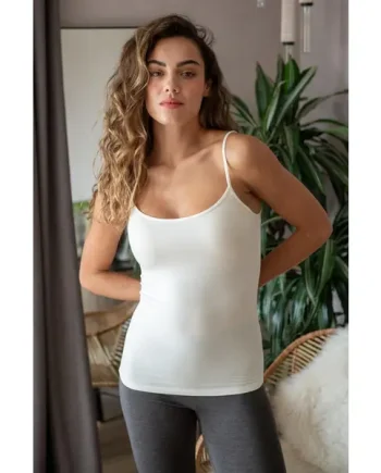 Second Skin Thermal Cami Top - Ivory