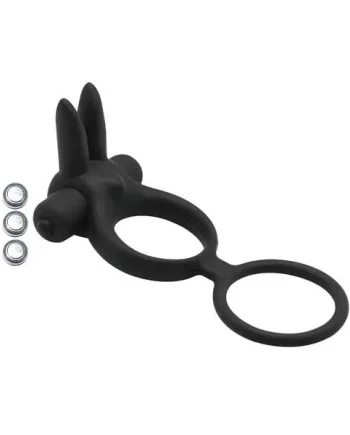 Vibrating double penis ring Couple Enhancer