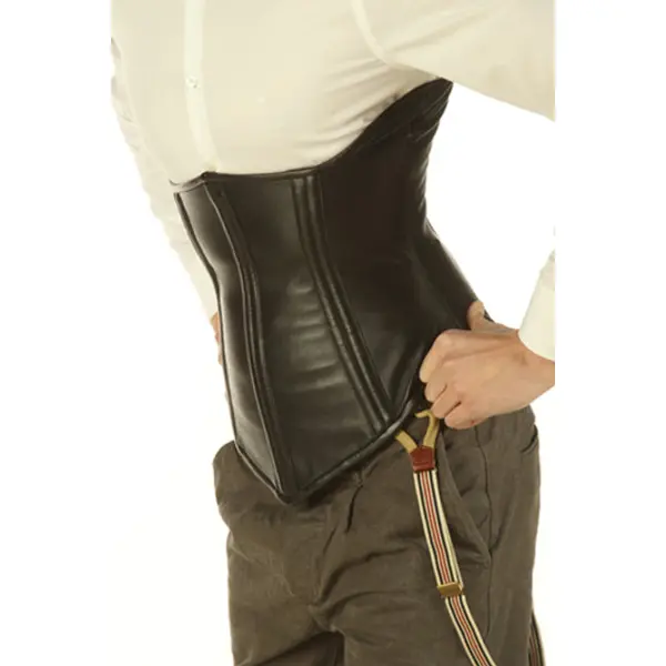 Corset For Men Steel Boned Back Posture Support