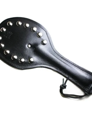 Leather Spanking Paddle Dome Studding