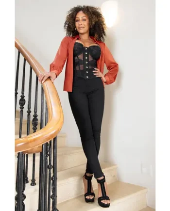 Alexa Stretch Denim Skinny Jeans - Black
