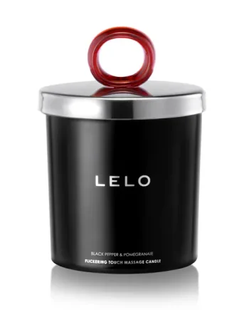 Lelo Black Pepper And Pomegranate Flickering Touch Massage Candl