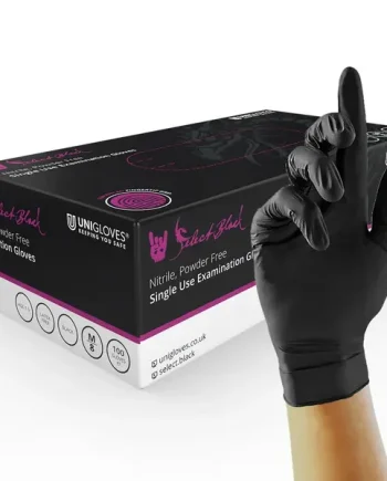Select Black Nitrile - Black Nitrile Gloves 100