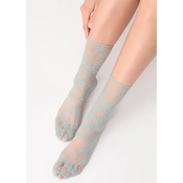 Oroblu Sexy Nonchalance Spring Flower Ankle High