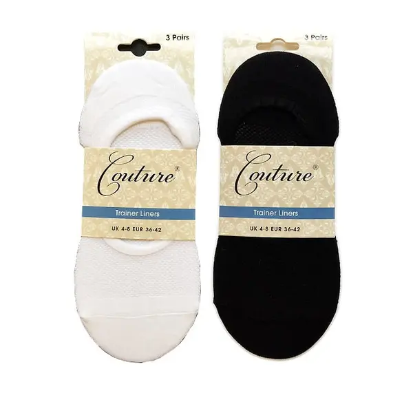 Couture Trainer Liners 3 Pair Pack