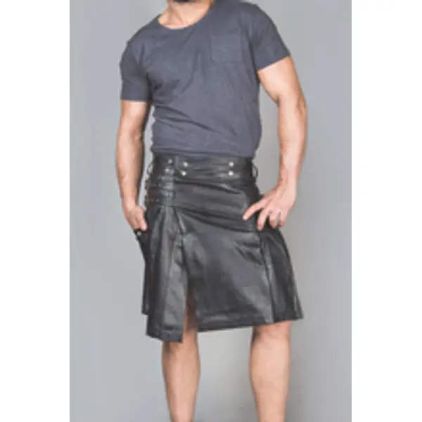 Full Grain Leather Gladiator Kilt Cargo