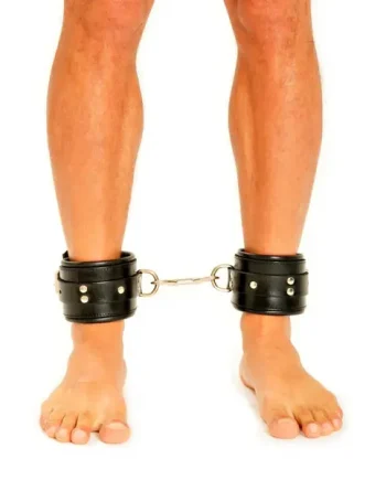 Fist Leather Ankle Cuffs • Black