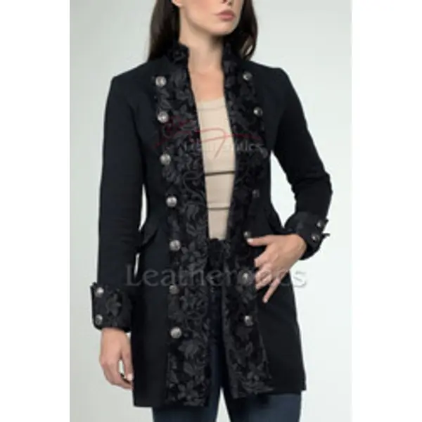 Women's Military Style Jacket Top