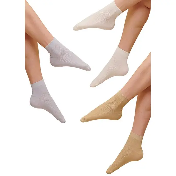 Vittori Ribbed Ankle Socks 3PP