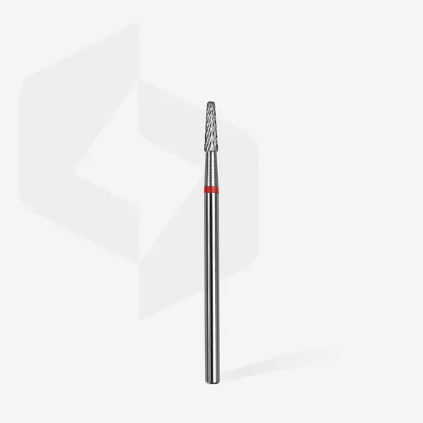 Staleks Carbide Nail Drill Bit CONE 2.3mm/8mm RED