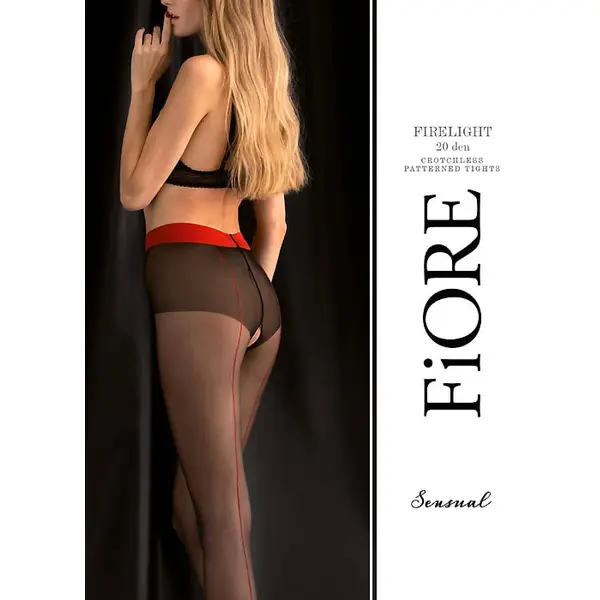 Fiore Firelight 20 Crotchless Tights