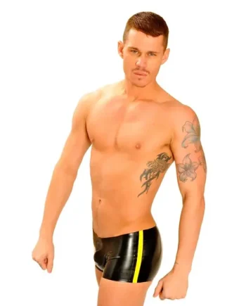 Fist Rubber Boy Shorts • Yellow Stripe