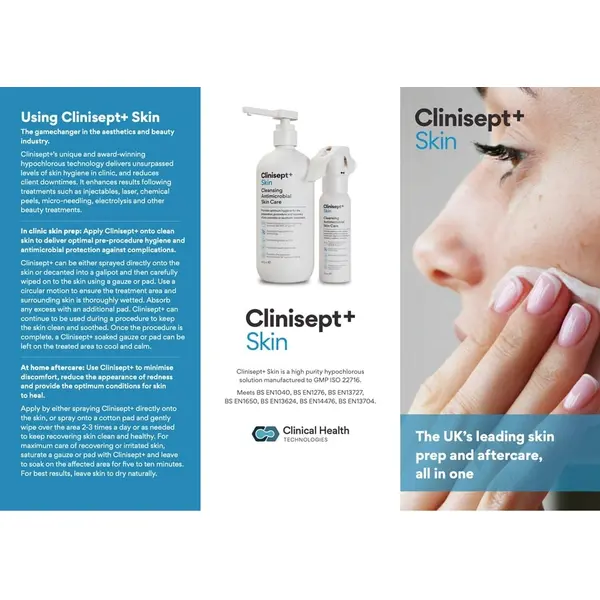 Clinisept+ Skin Cleansing Antimicrobial Hypochlorous Solution 490ml