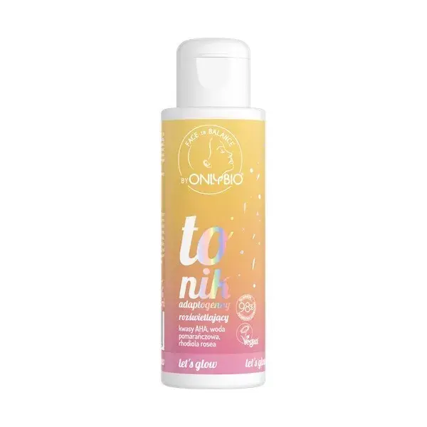 OnlyBio Adaptogenic Brightening Tonic with AHA Acids & Orange Water 100ml