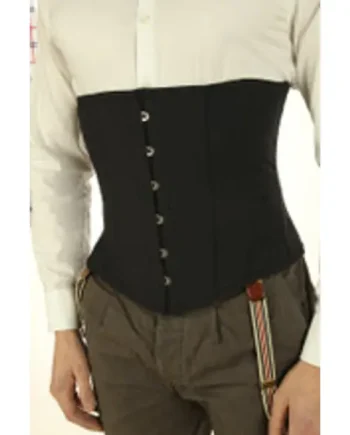 Corset For Men Steel Boned Back Posture Support