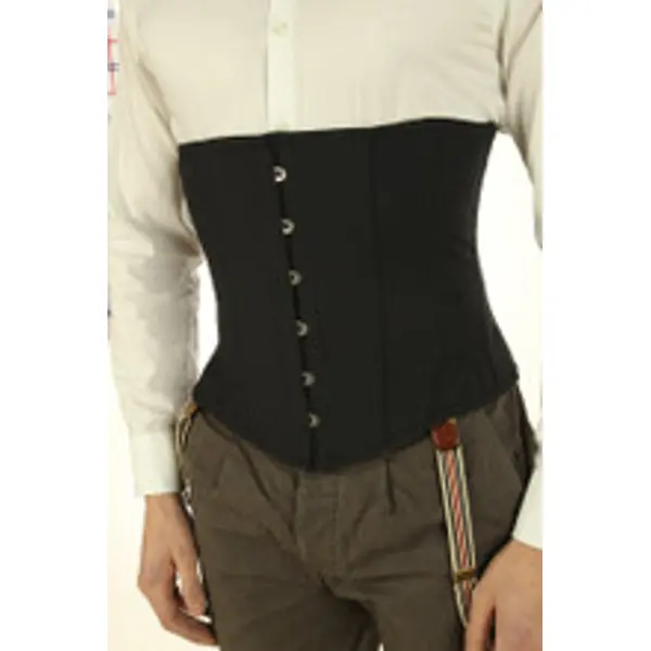 Corset For Men Steel Boned Back Posture Support