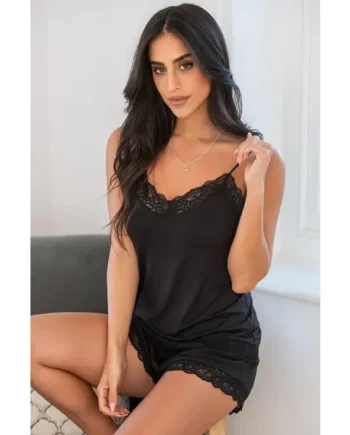 Sofa Loves Lace Hidden Support Cami - Black