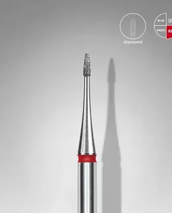Staleks Diamond Nail Drill Bit FLAME MINI RED