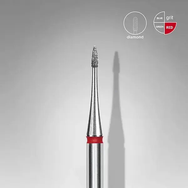 Staleks Diamond Nail Drill Bit FLAME MINI RED