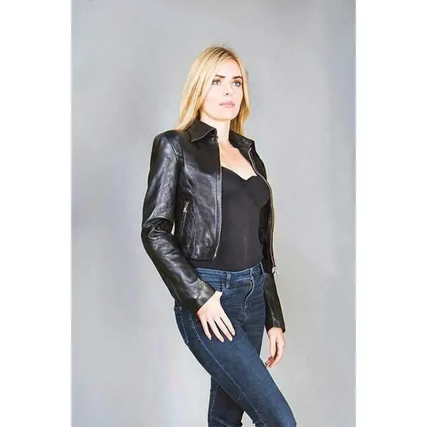 Women's Full Grain Leather Jacket (Katrina)
