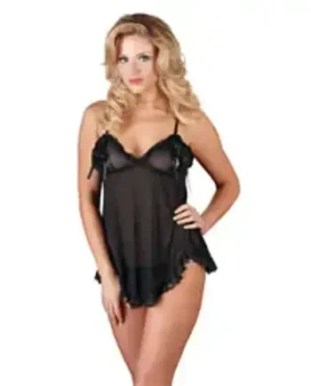 Cottelli Open Babydoll And String Back