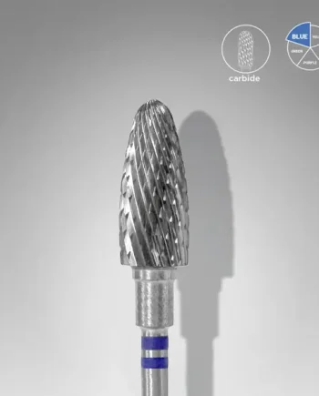 Staleks Carbide Nail Drill Bit CORN 6mm/14mm BLUE Left-handed