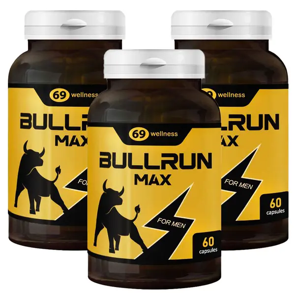 3 x BULLRUN sexual stimulant for men