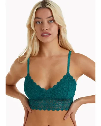 Wolf And Whistle Ariana Teal Everyday Lace Bralette