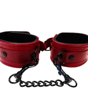 Rouge Leather Wrist Cuffs