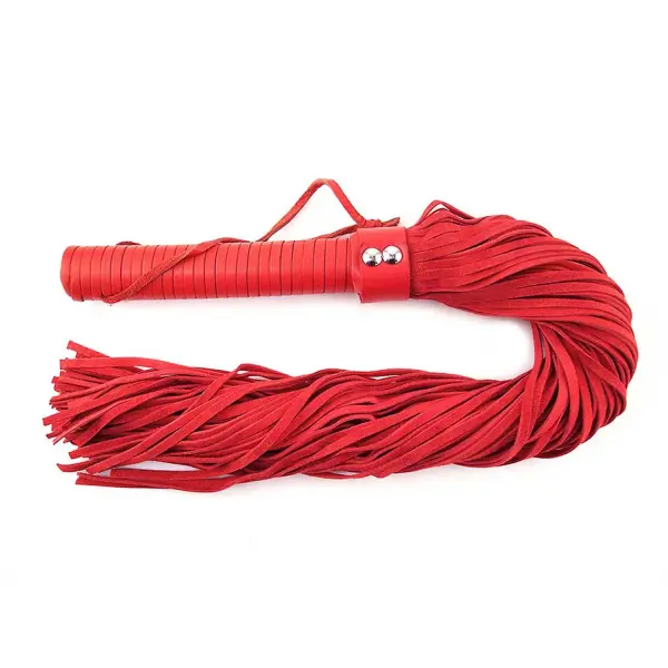 Suede Flogger Leather Handle