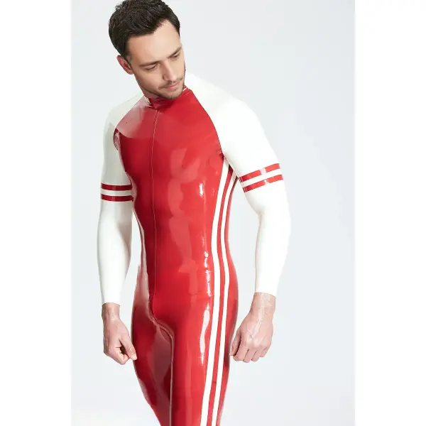 Latex Male Blaze Raglan-Sleeved Catsuit