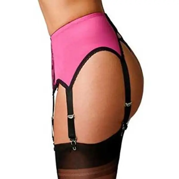 Contrast Panel Suspender belt – Six Drops