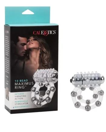 Waterproof Maximus Enhancement Ring – 10 Stroker Beads