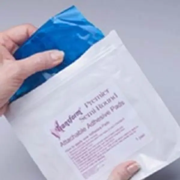 Breast form adhesive replacement pads