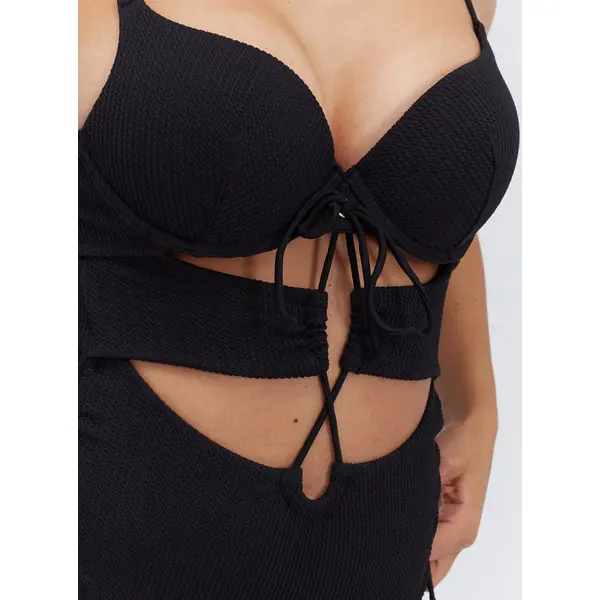 Naples crinkle super push up swimsuit