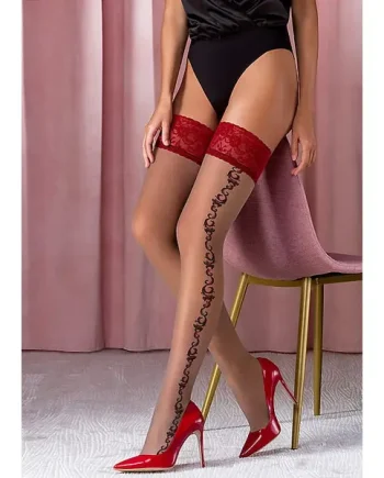 Passion Maya Lace Top Hold Ups
