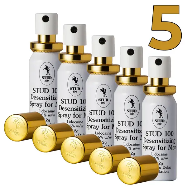 5 x STUD 100 - Last Longer and Enjoy Intimate Moments