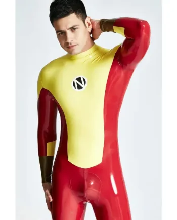 Latex Male Navigator Back Zipper Catsuit